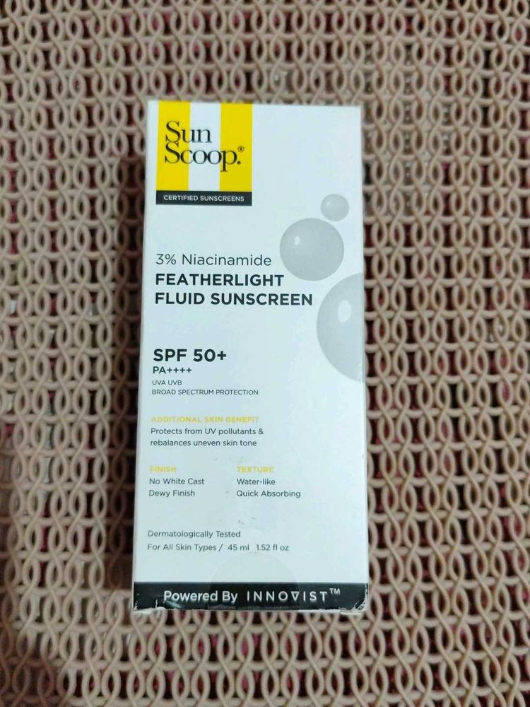 Sun Scoop Featherlight Fluid Sunscreen SPF 50+