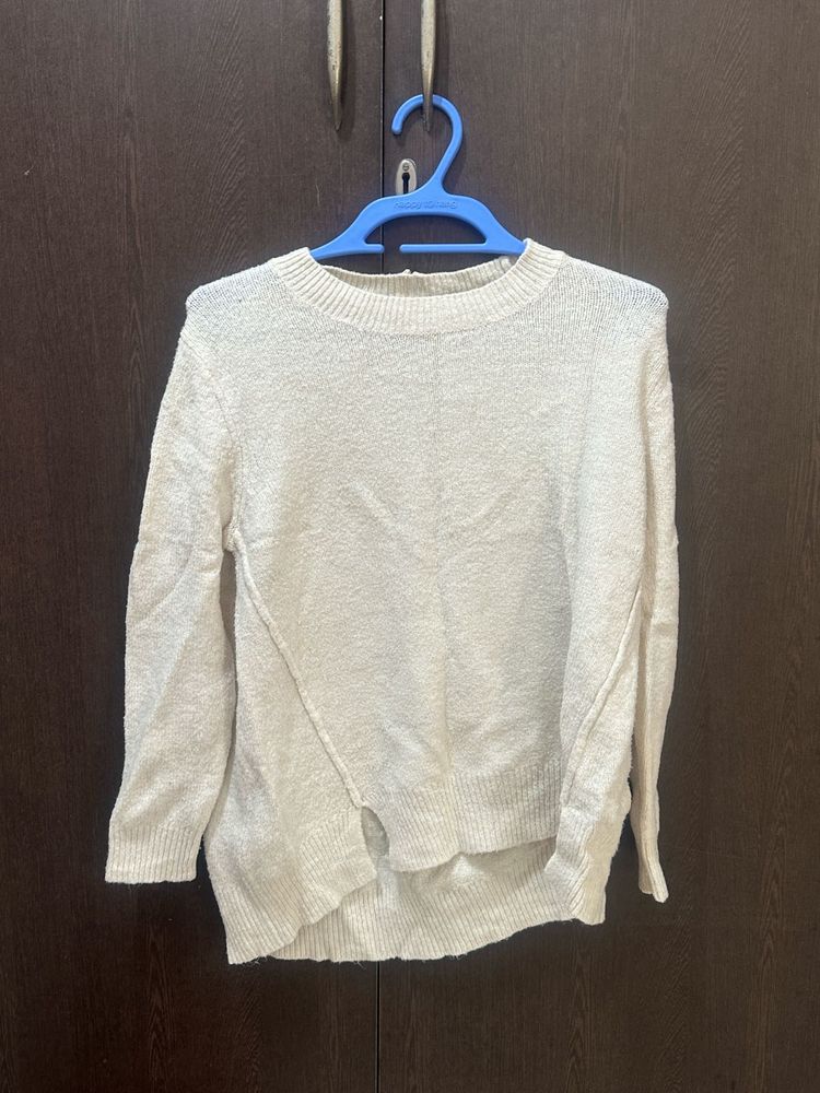 White Knit Sweater
