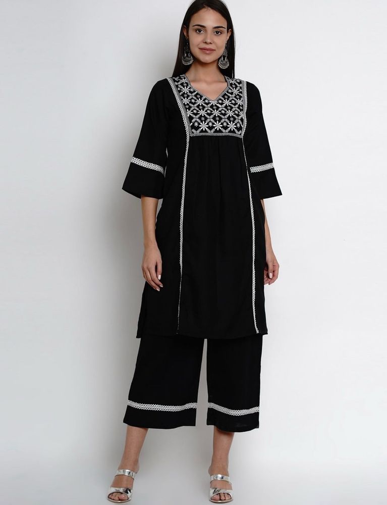 Elegant Black Kurta Set