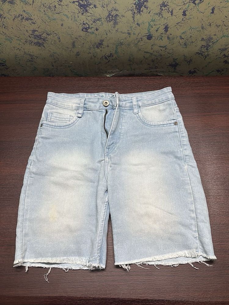 Light Wash Denim Shorts