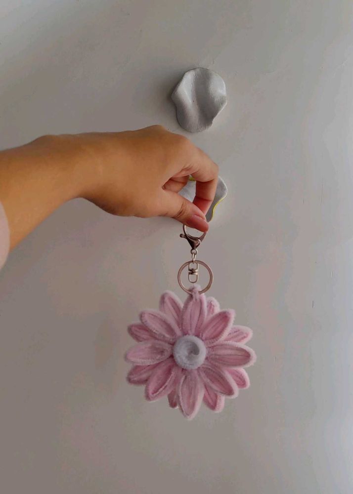 Fuzzy Wire Keychain