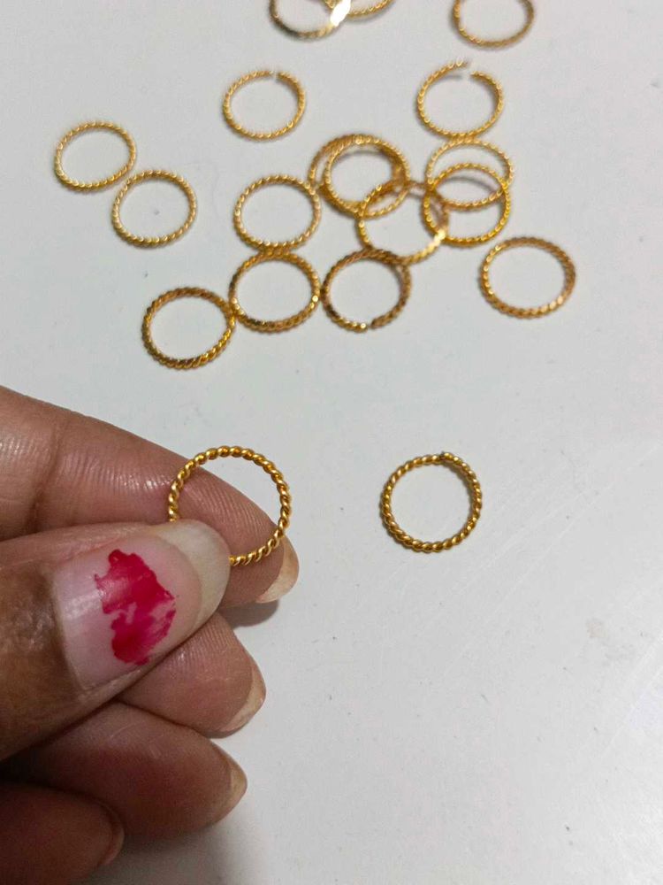 Gold Twisted Nose Rings