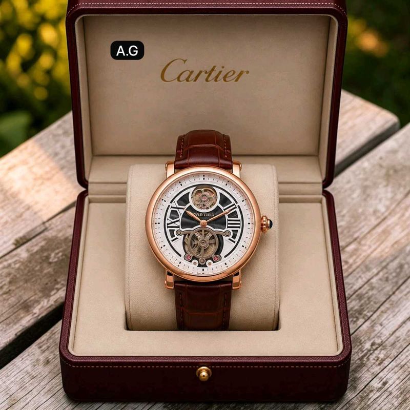 Cartier Roman Figures &amp; Tourbillon Back Open Autom