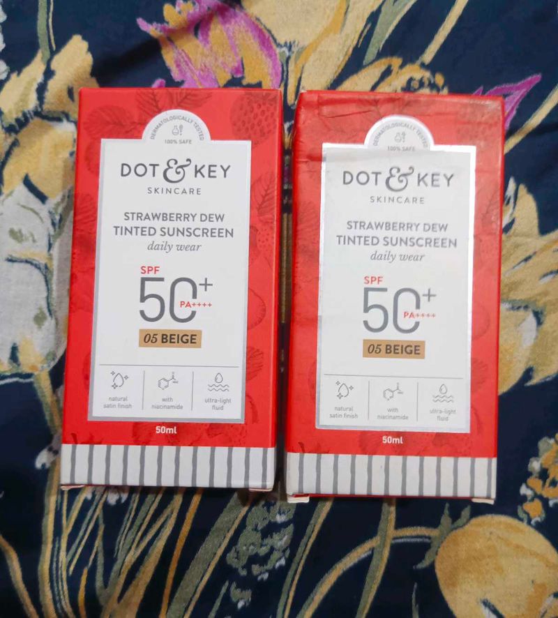 (Pack of 2) DOT &amp; KEY Strawberry Dew Tinted Sunscr
