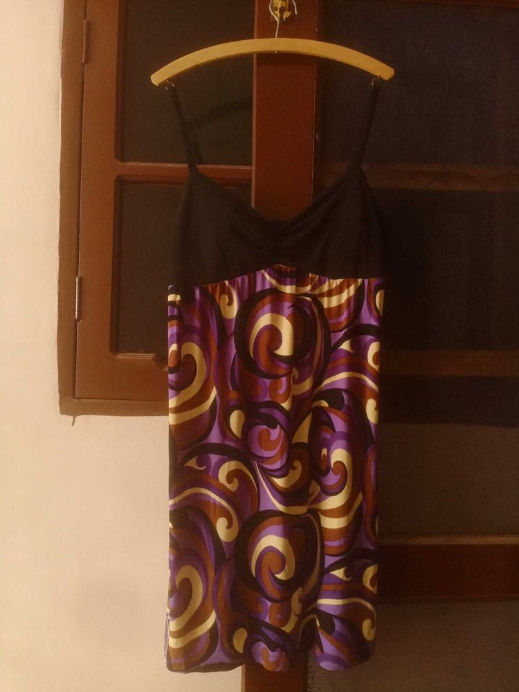 Bohemian Print Spaghetti Strap Dress