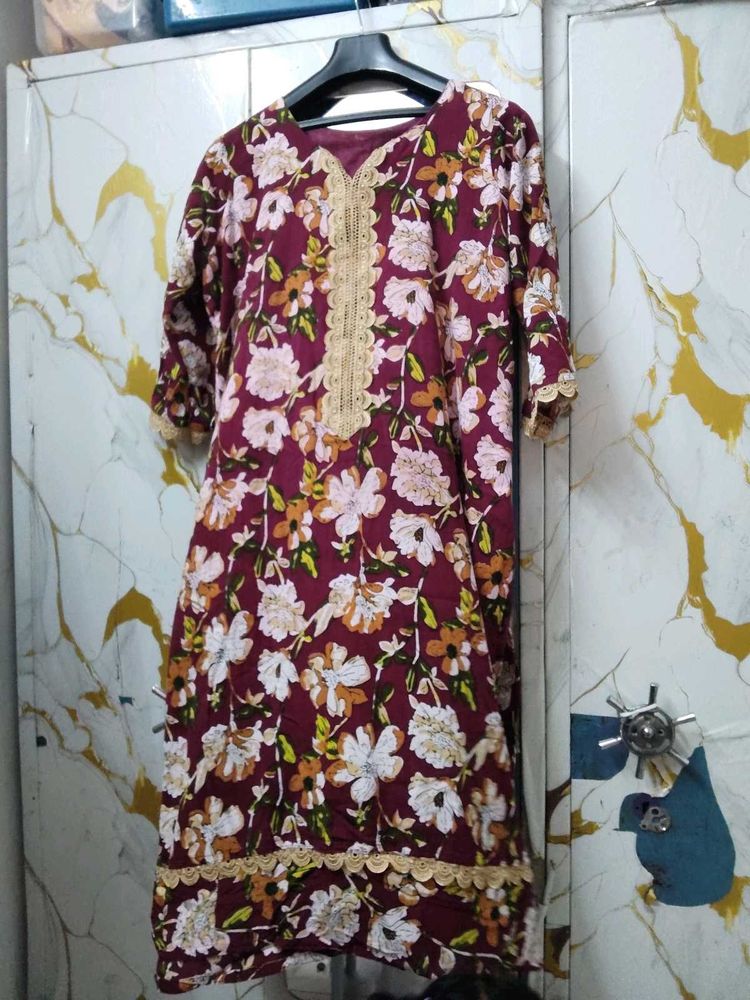Elegant Floral Kurti
