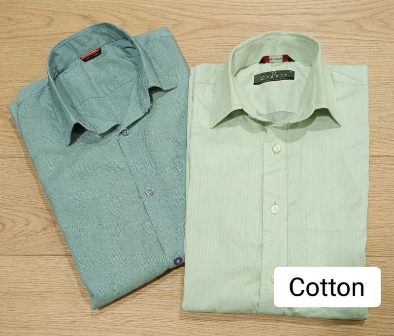 Men's Cotton Shirts combo (2/Pack)