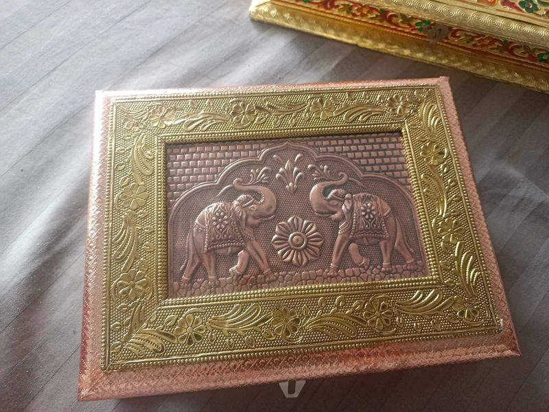 Decorative Elephant diwali sweet gift box