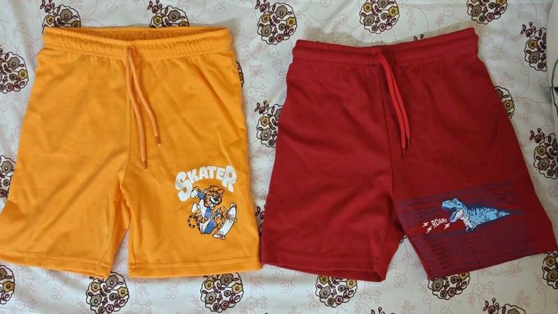 New Boys' Shorts Set - Orange &amp; Red