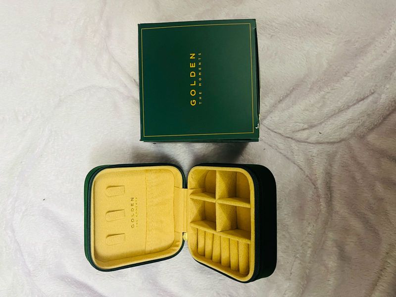 Golden Jungkook Travel Jewelry Organizer Box