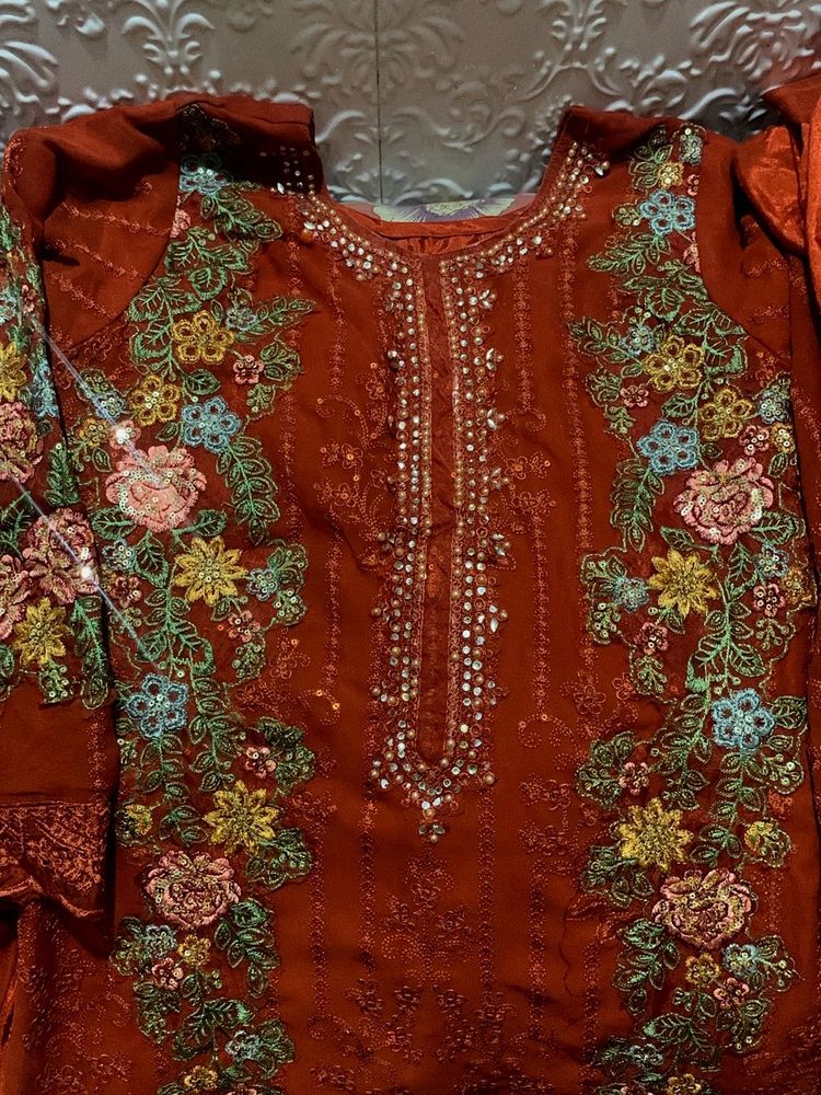 Elegant Embroidered Ethnic Dress