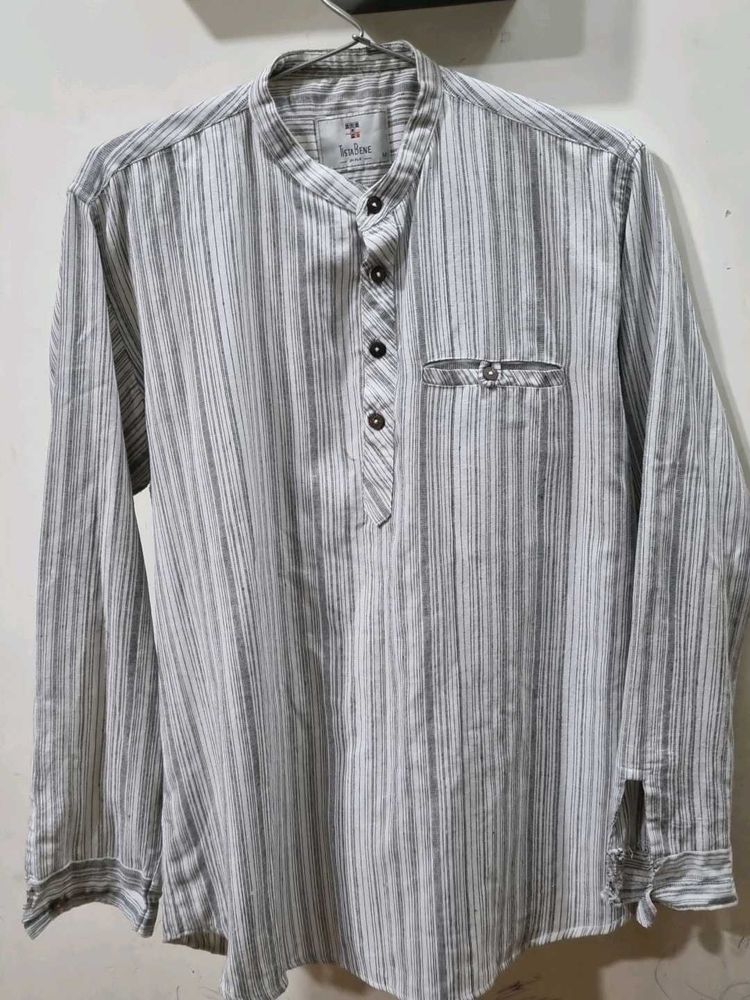 Men's Striped Kurta Shirt