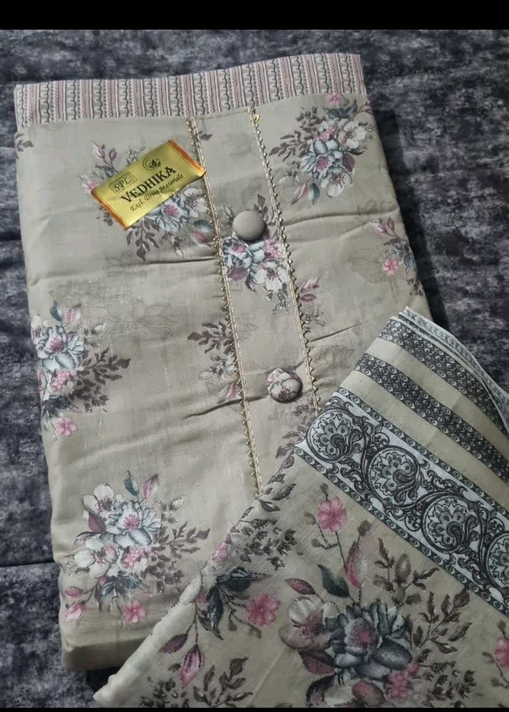 Cotton Unstitched Suit Set