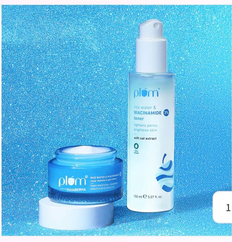 Plum Rice Water &amp; Niacinamide Skincare Set