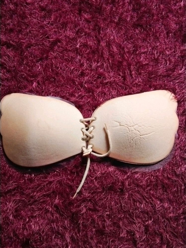 New Silicon Bra Beige Color