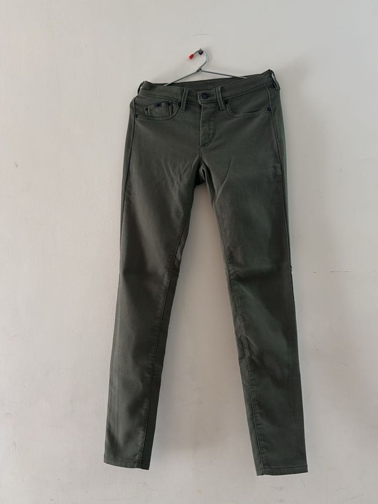 Gas Olive Skinny Jeans