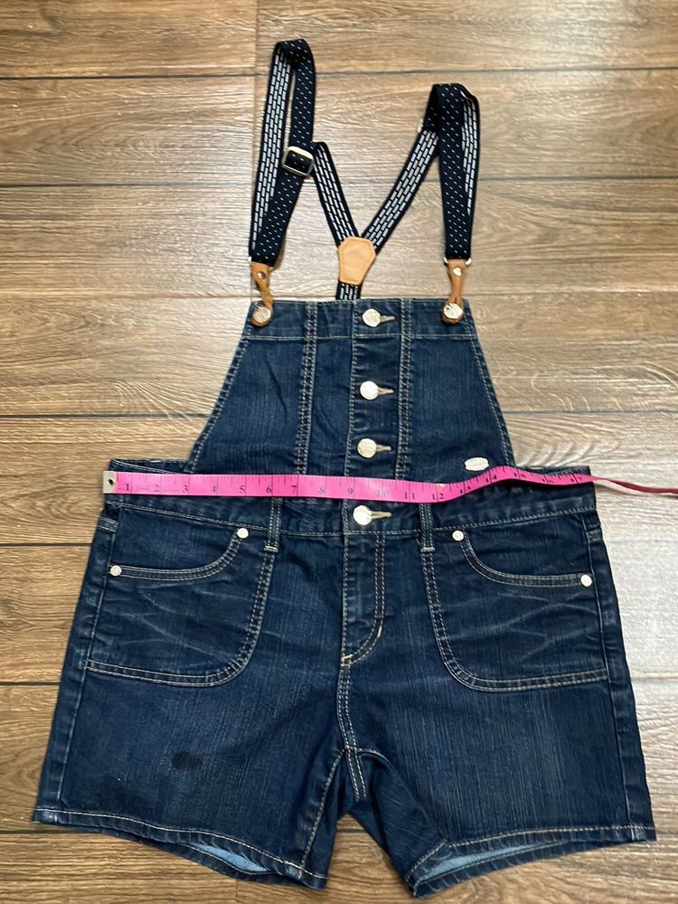GUESS Denim Short Overalls