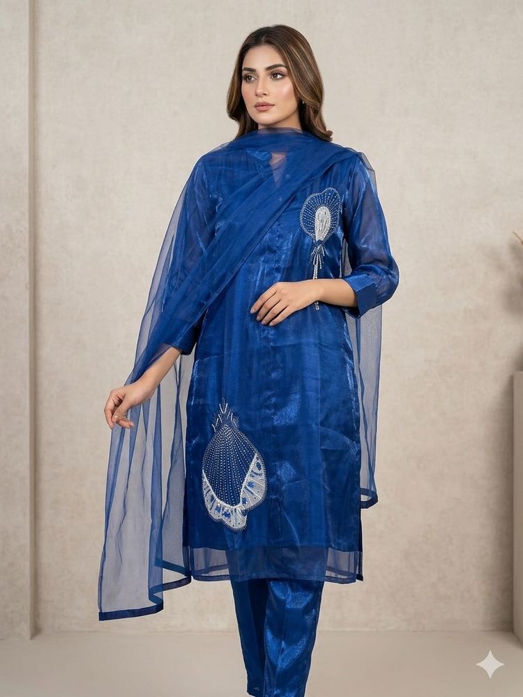 Elegant Royal Blue Kurta Set