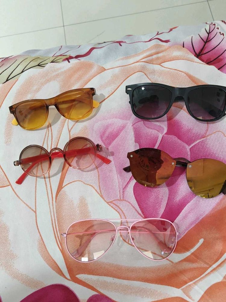 Set of 5 Stylish Sunglasses