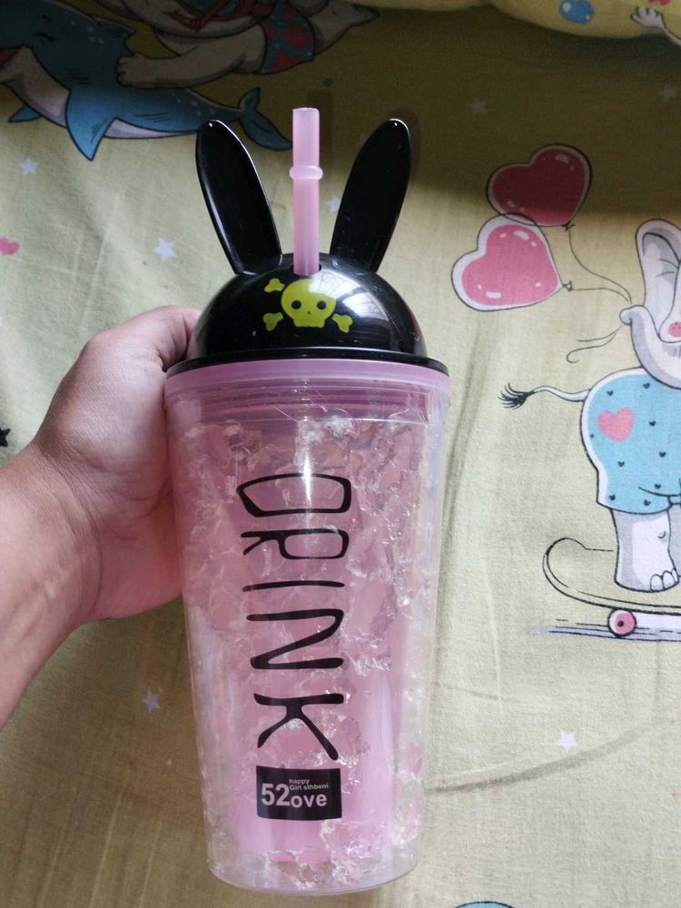 Cute Bunny Drink Tumbler