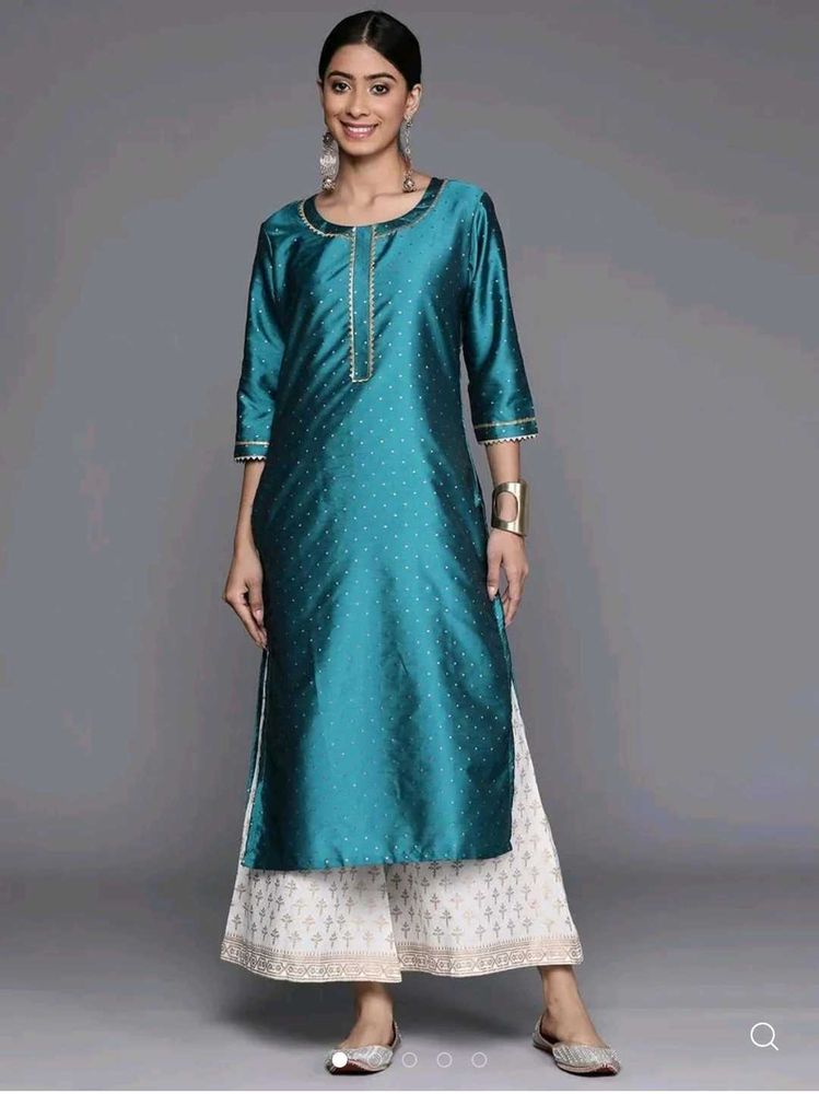 Elegant Teal sea blue Kurta Set