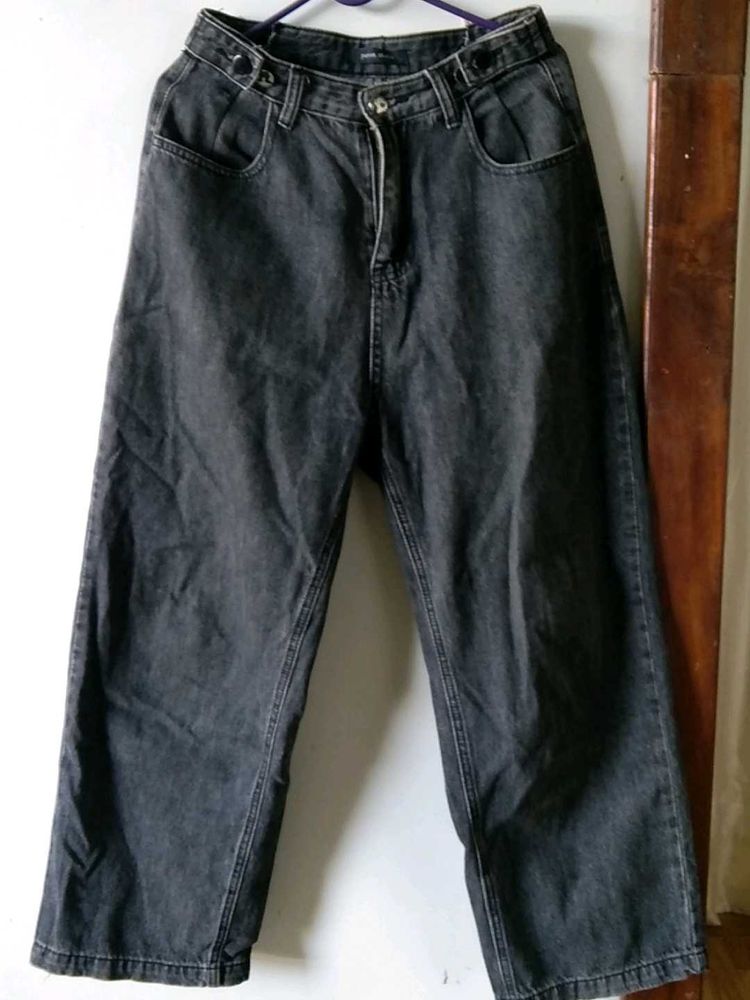 Washed Black Relaxed Fit Jeans