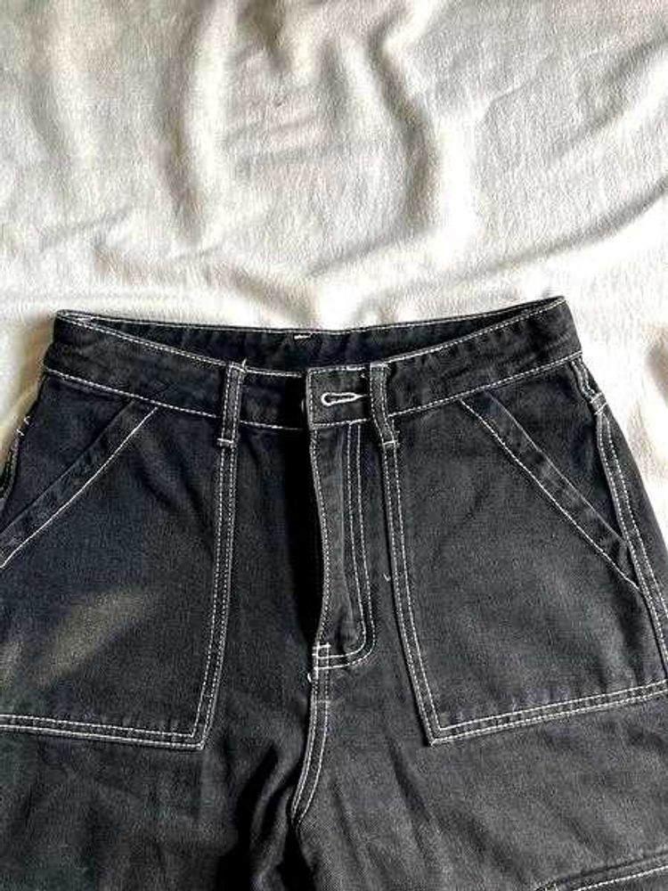 Black Full Baggie Denim Pant