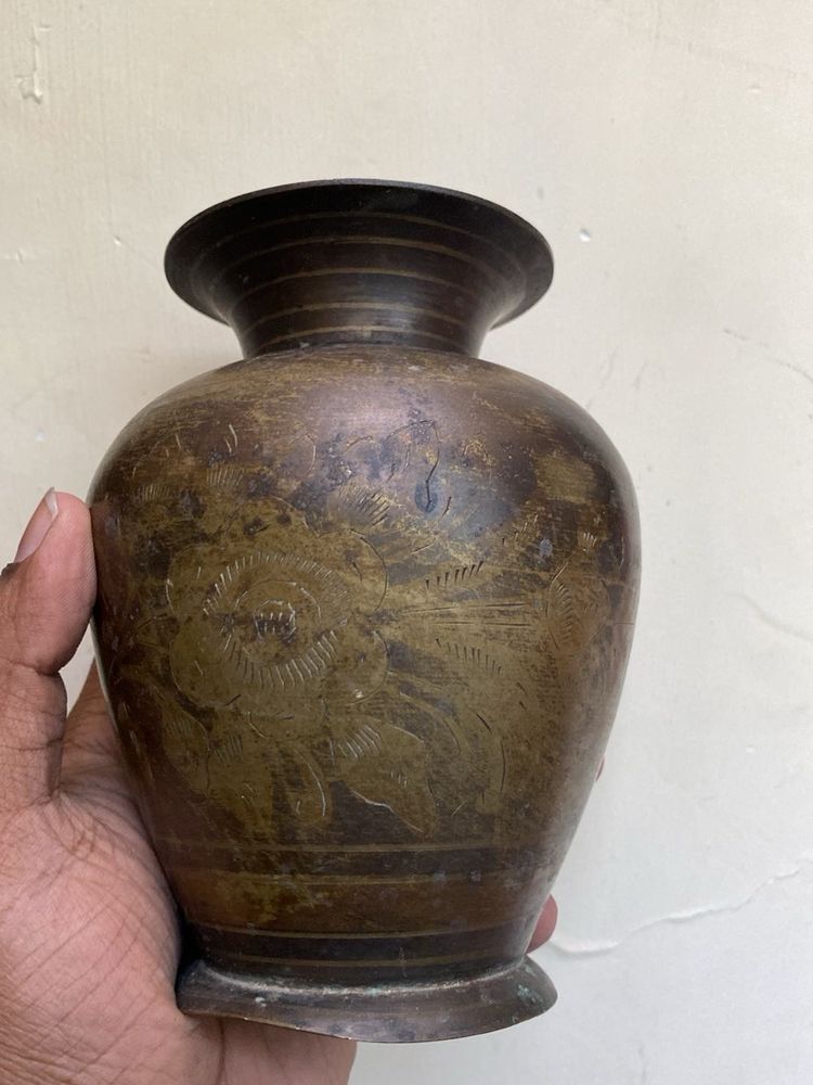 Antique Brass Vase