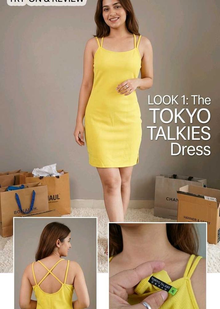 Bright Yellow Mini Dress