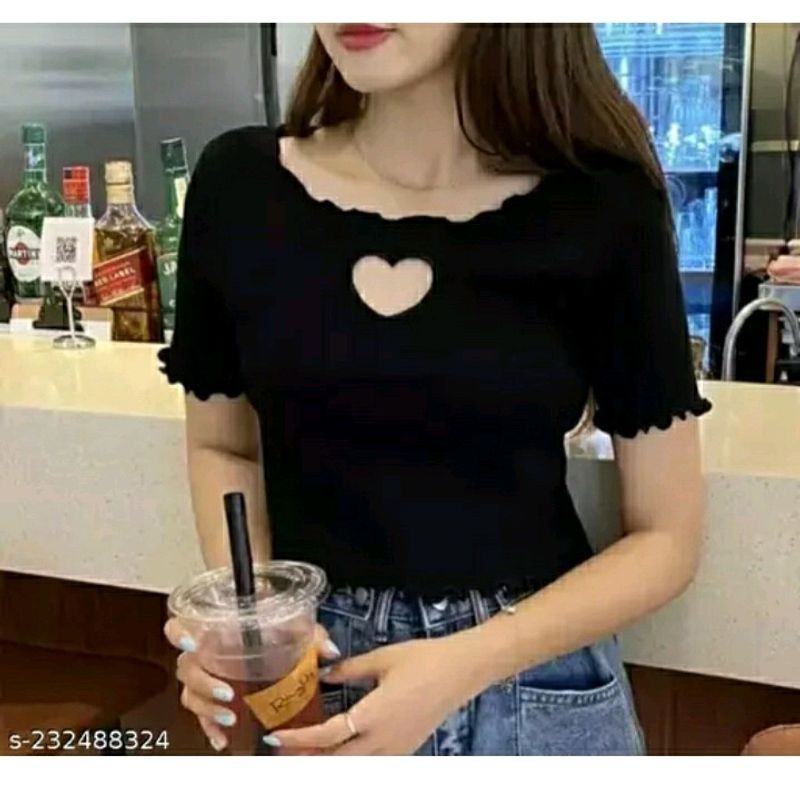 Heart Frill Crop Top..