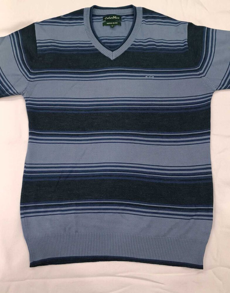 Striped V-Neck Sweater