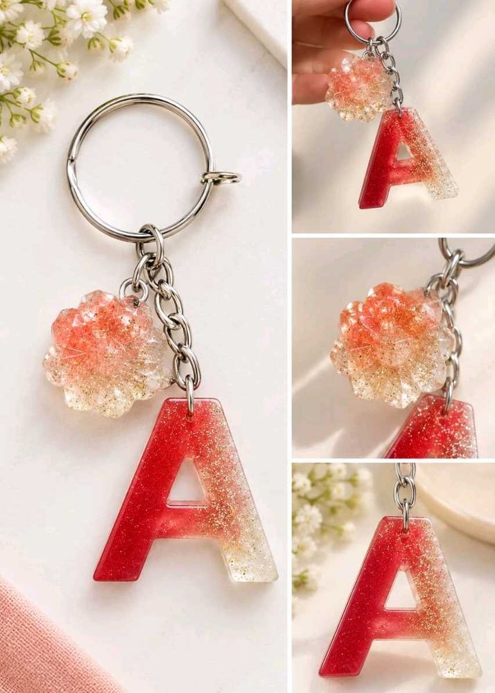 Letter A Keychain