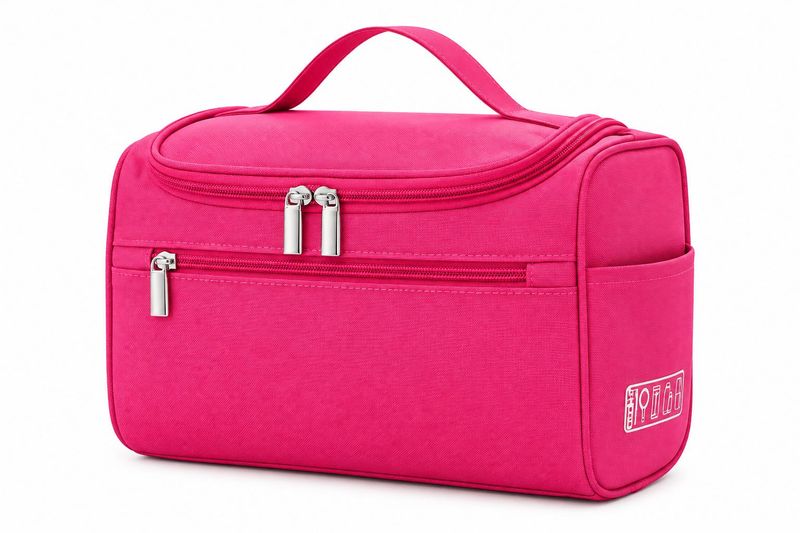 Pink Travel Toiletry Bag makeup