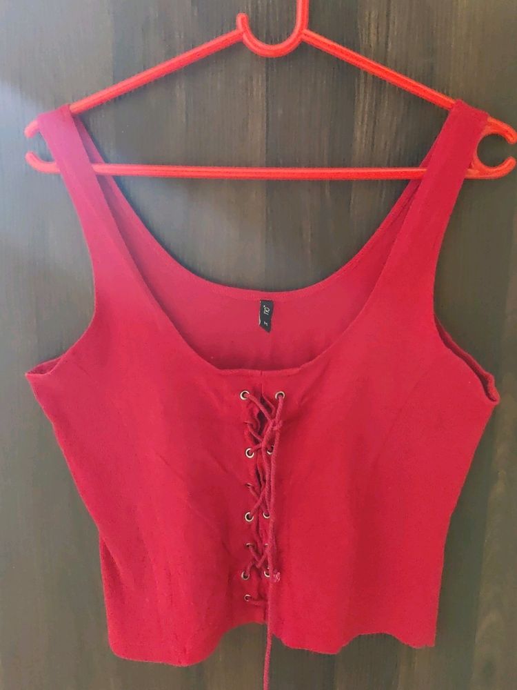💥Price Drop💥 Rio Red Crop Top| Medium| Stretchable Material