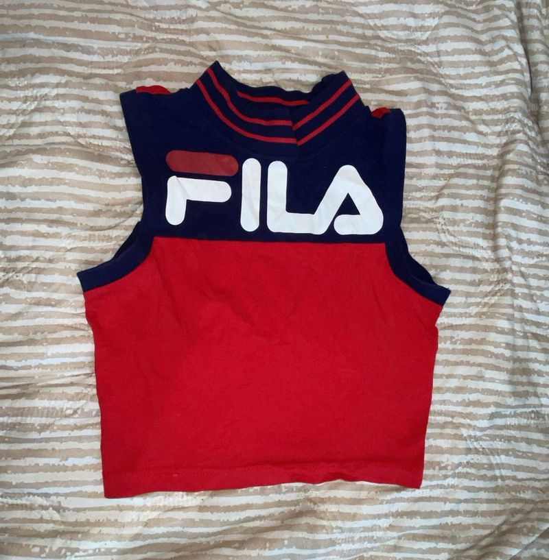 Fila Red &amp; Navy tank Top