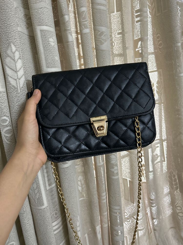 black Chic Quilted  Bag