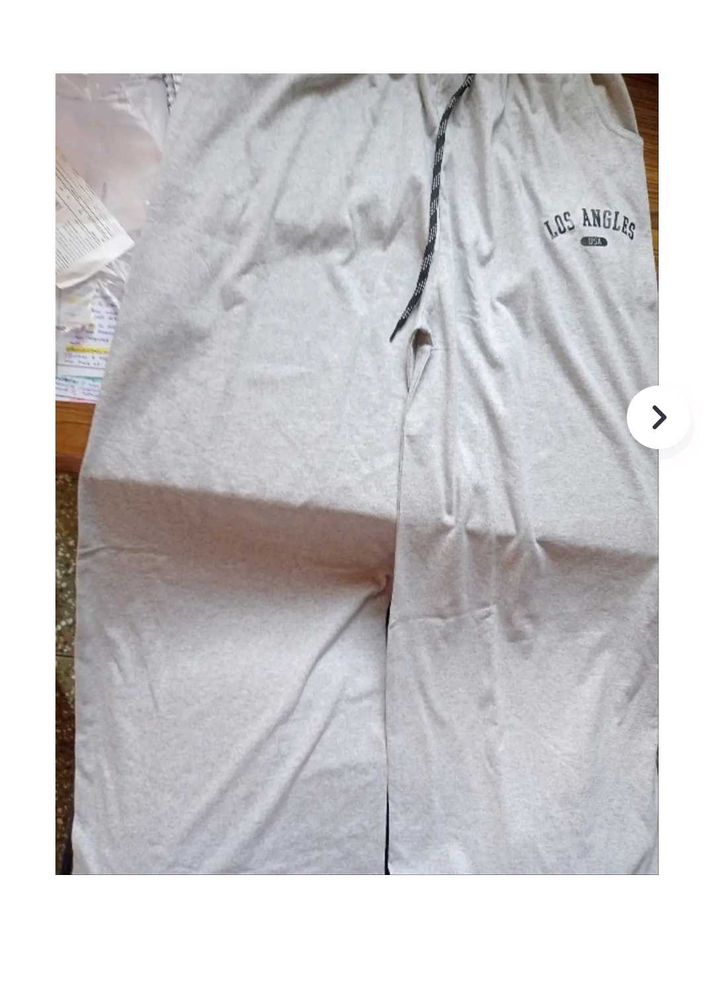 Comfortable Grey Wide Leg Sweatpants