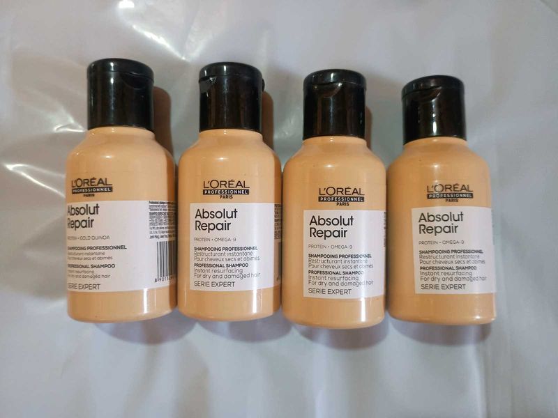 4 PACK L'Oreal Absolut Repair Shampoo