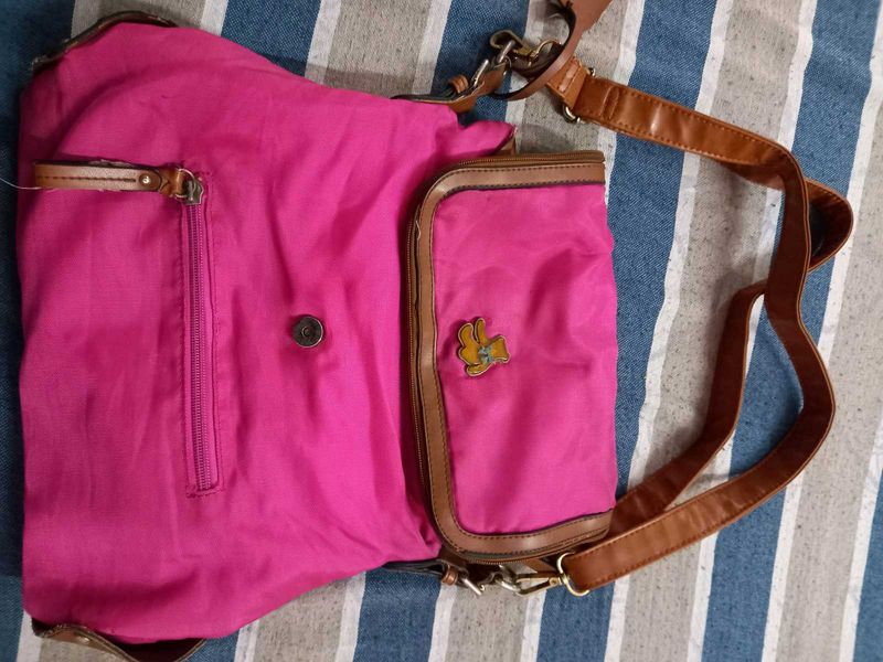 Rose pink side bag for girls