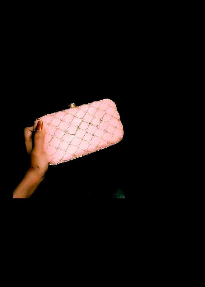 Beaded Blush Clutch