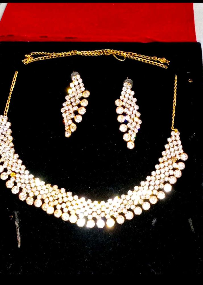 Stunning CZ Necklace &amp; Earring Set
