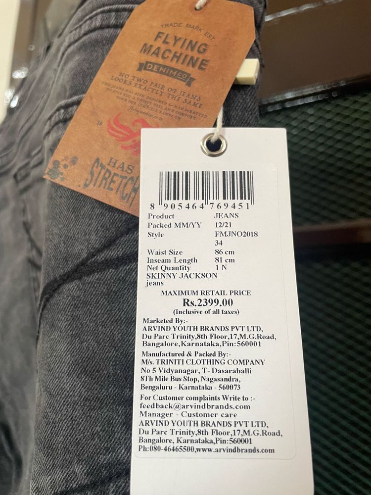 Brand New Flying Machine Skinny Fit Jeans