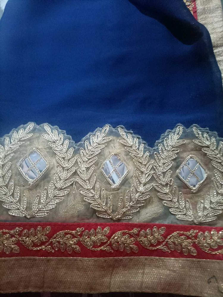 Elegant Blue shaded Saree