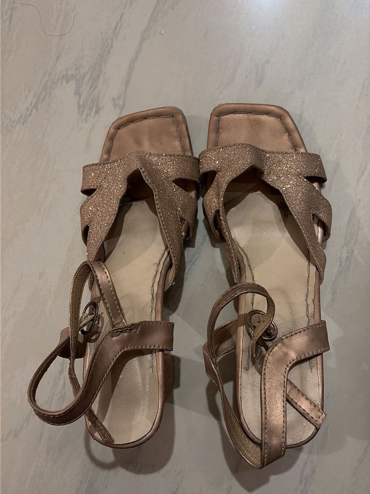 Marc loire rose gold heels