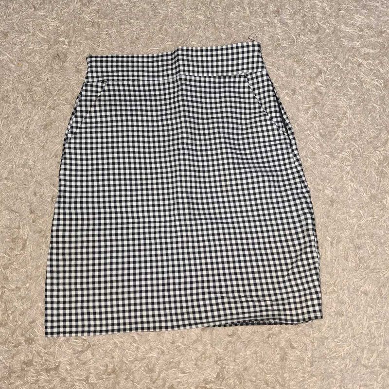 Classic Gingham Mini Skirt