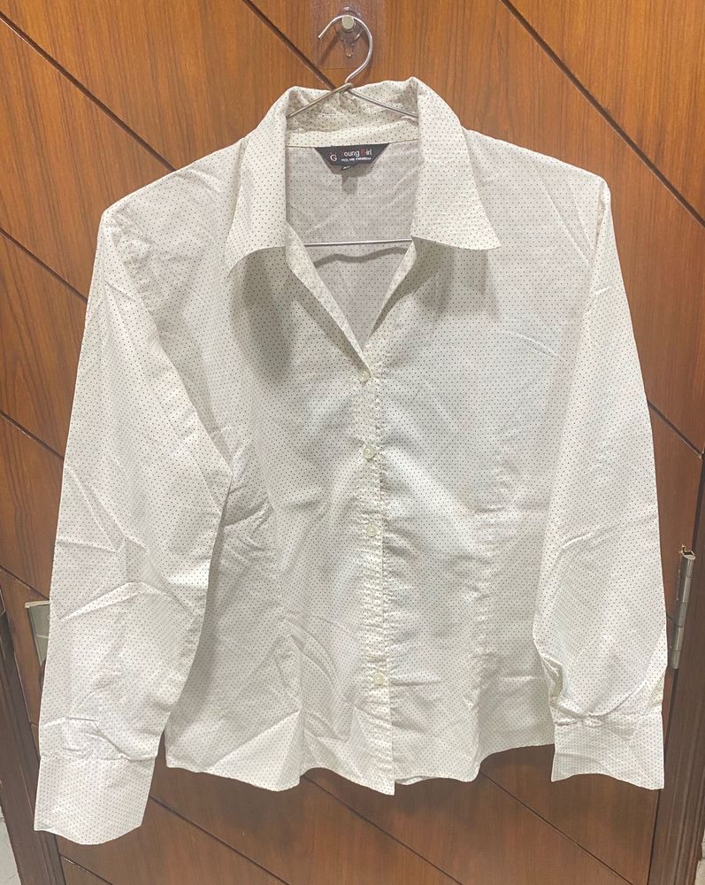 White Patterned Shirt