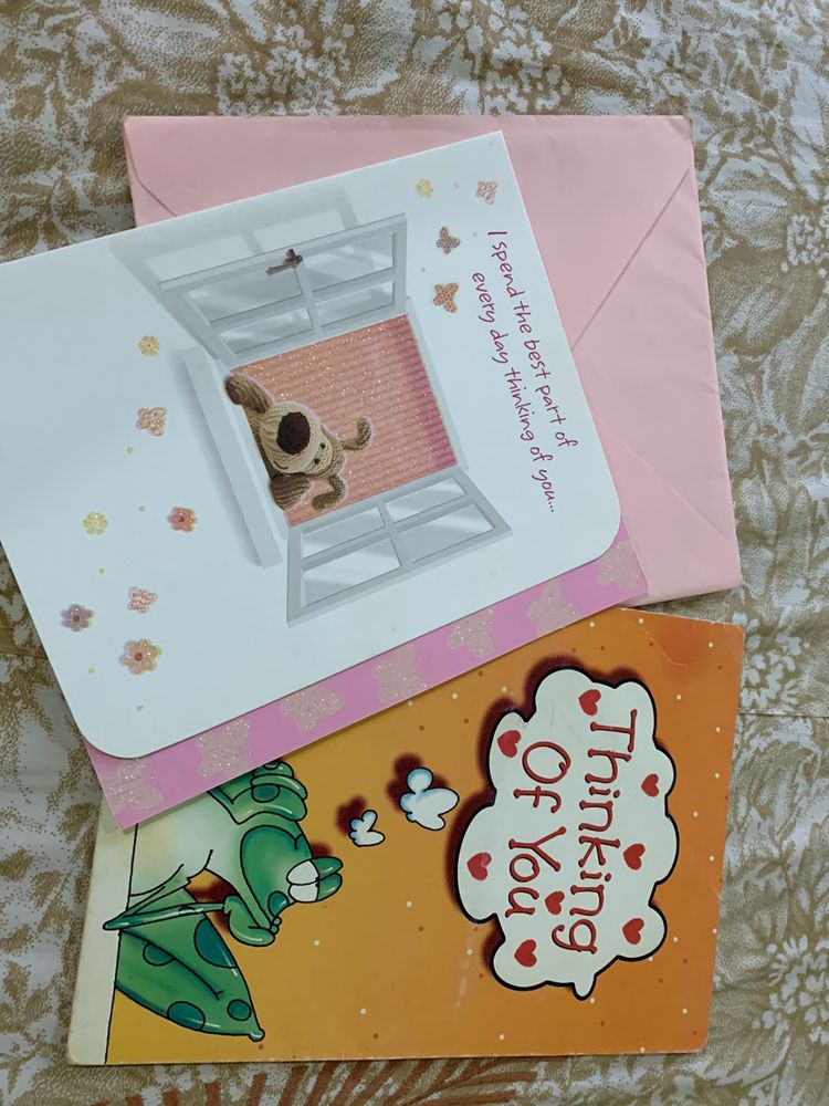 Thinking Of You Greeting Cards Combo New 2pcs