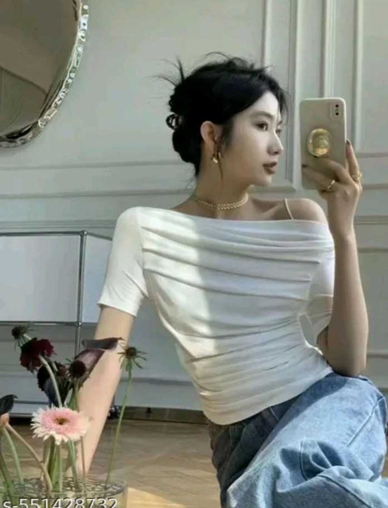 Chic Off-Shoulder Ruched Top