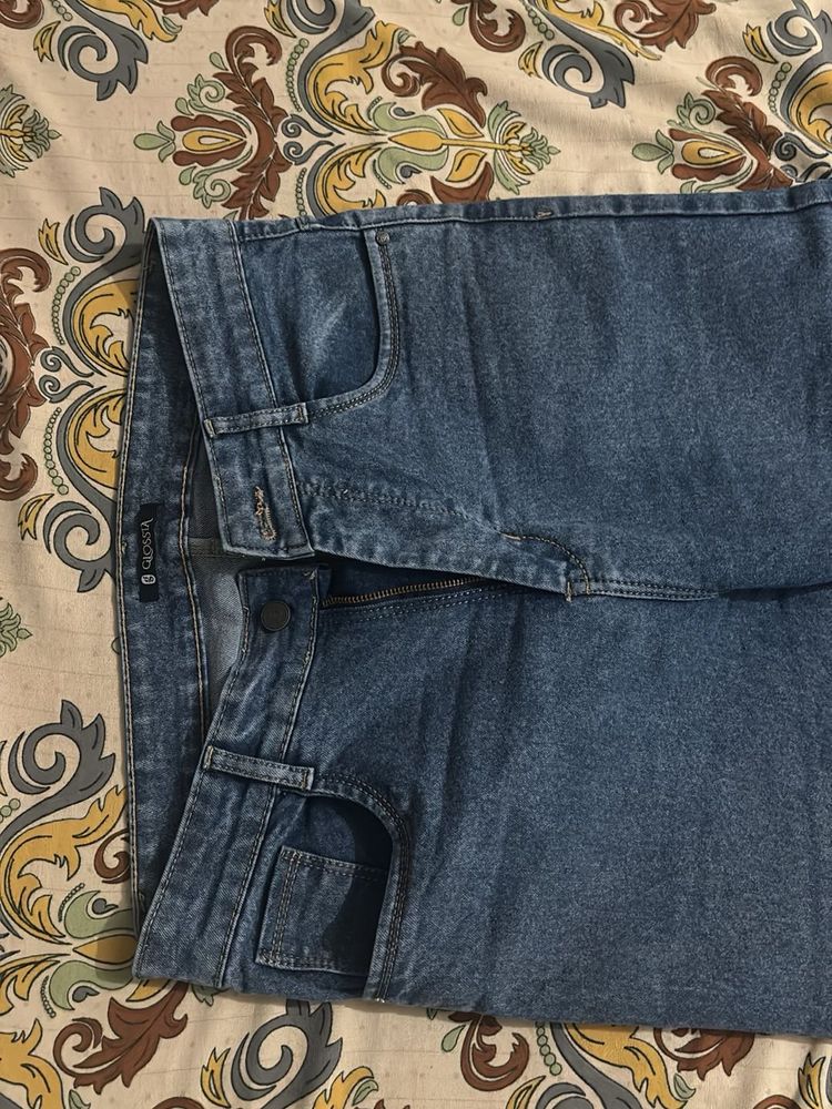 New blue denim jeans