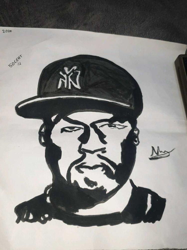50 Cent Portrait Art